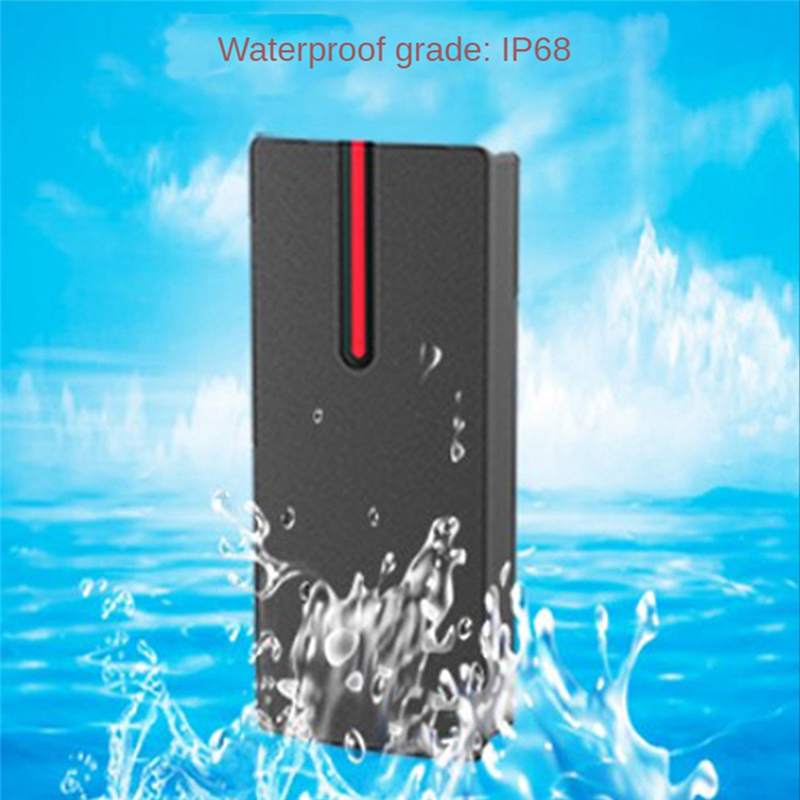 IP68 Waterproof IC Card Reader 13.56Khz Proximity Card Access Control Slave Reader Support Wiegand 26/34 Output. 