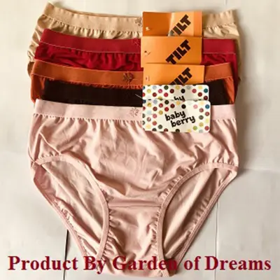 Panty / Bikini- Export Quality Cotton & Soft Underwear For Women_5 Pcs -  Penty - Panty