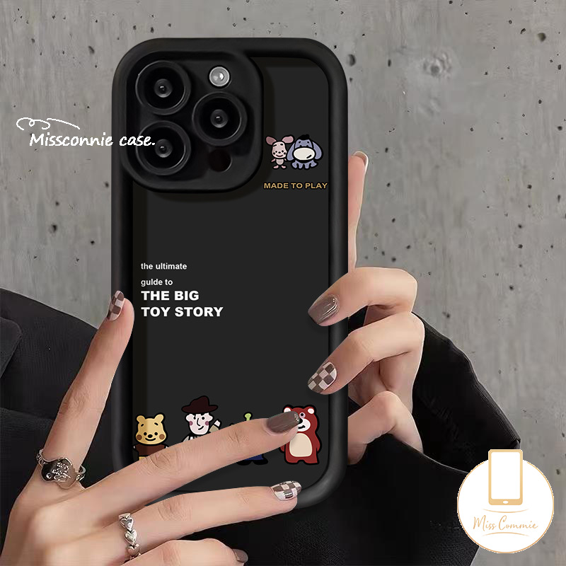 Cute Strawberry Bear Lotso Case For Redmi 12C 9A 9T 10A 10C A2 9C NFC 9 12 A1 Redmi Note 12 11 9 10s 8 10 Pro Max MI 11 12 Lite POCO C55 M3 X5 Soft Cartoon Toy Story Winnie Cover