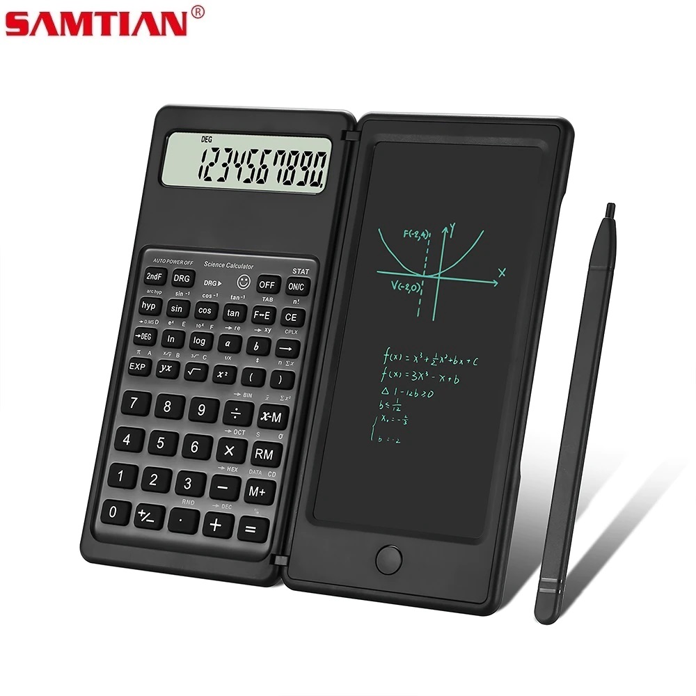 6 inches Smart scientific Calculator with Foldable Digital Drawing PAD, Stylus Pen with LCD Tablet TAB Foldable Eraser. 