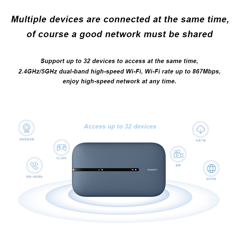 Huawei taşınabilir Wifi 3 pro E5783-836 kablosuz Hotspot Lte 4g ile Sim kart Mini 3000mAh Modem Router Wifi cep Wifi yönlendirici. 