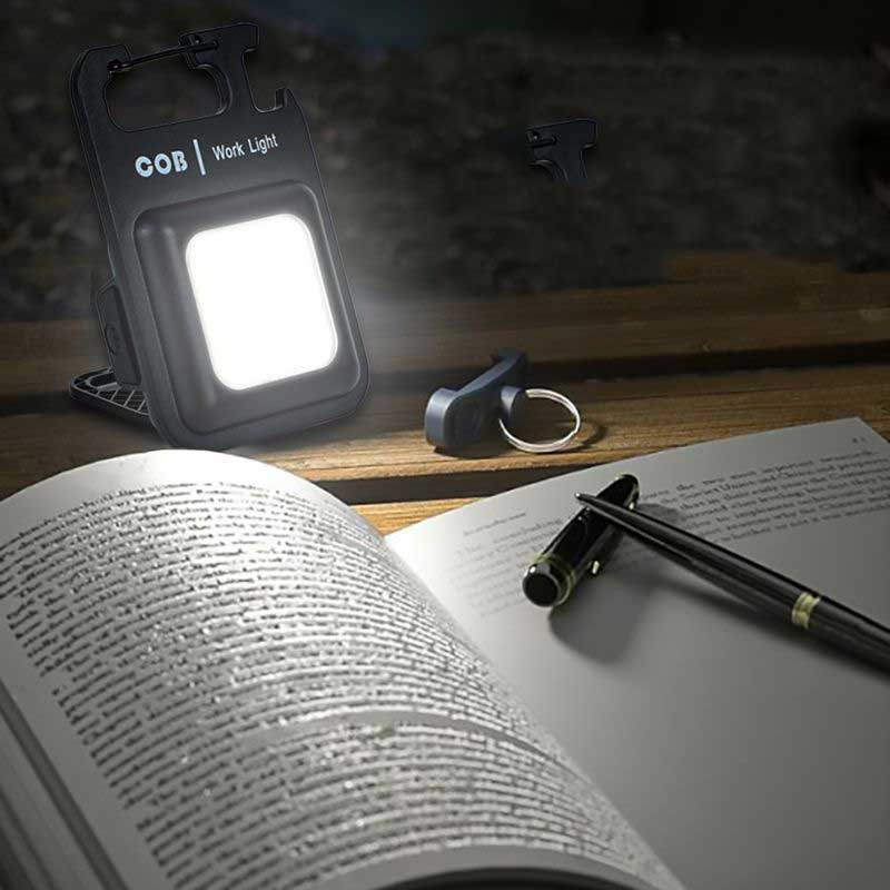Mini LED Flashlight Keychain Light Multifunctional Portable Camping Flashlights USB Charging Work Lights fishing Lanterna 1Set. 