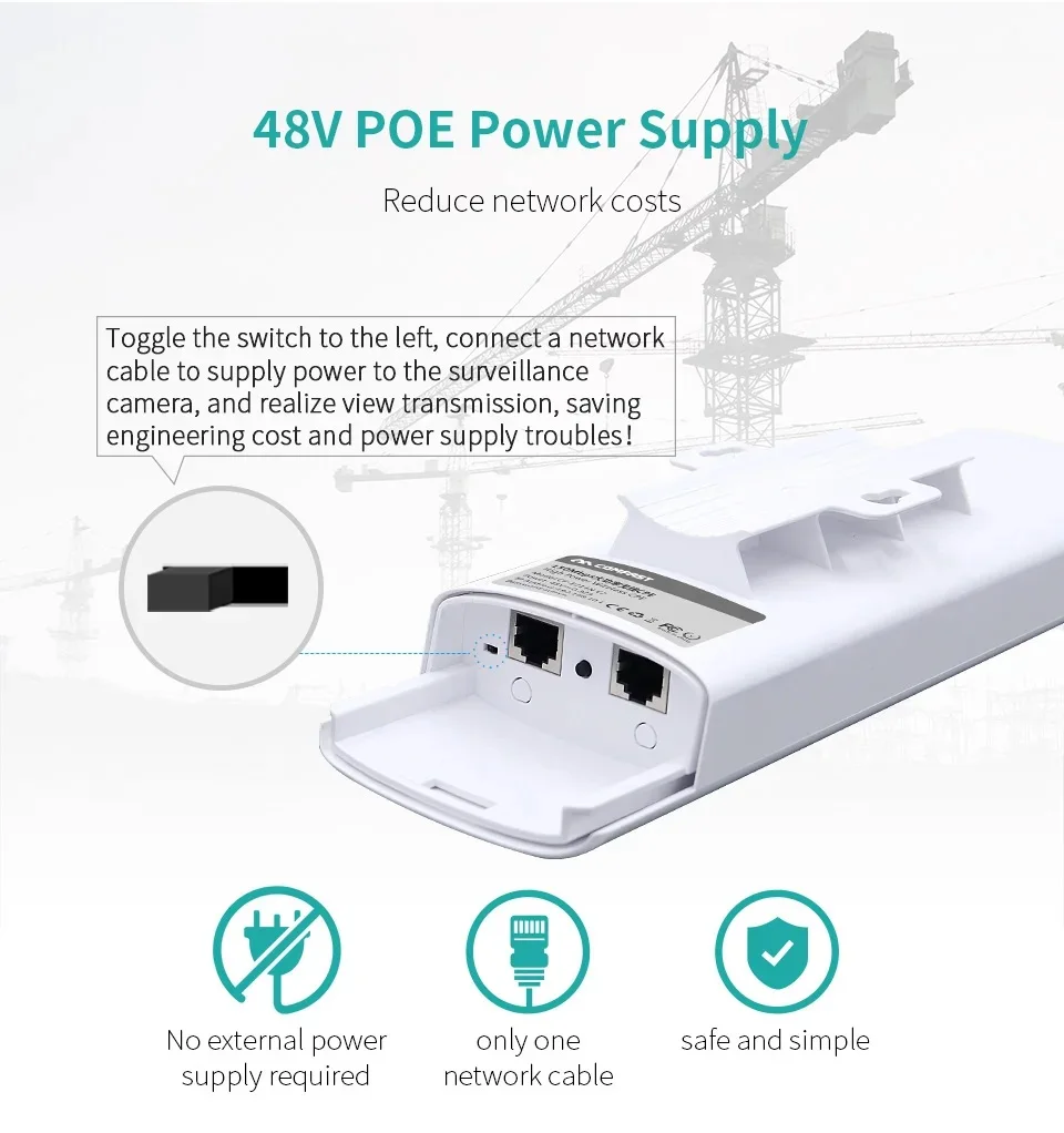 1-5KM Long Range Outdoor WIFI Router 300Mbps 2.4Ghz Wireless AP Bridge Access Point WI-FI Amplifer Antenna Nanostation. 