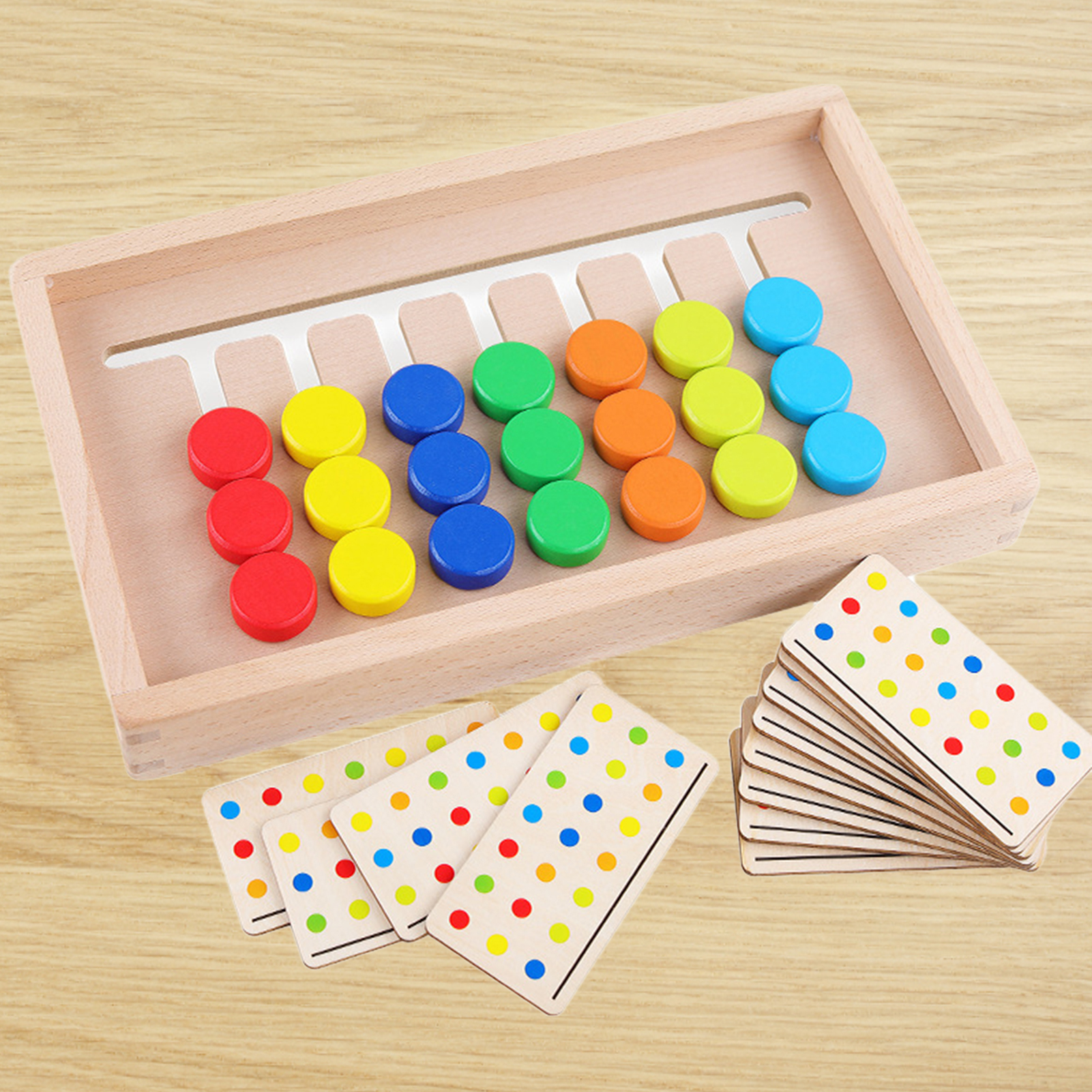 Color Matching Game Toy Scentless Color Matching Game Toy Children Teaching Aids Toy. 