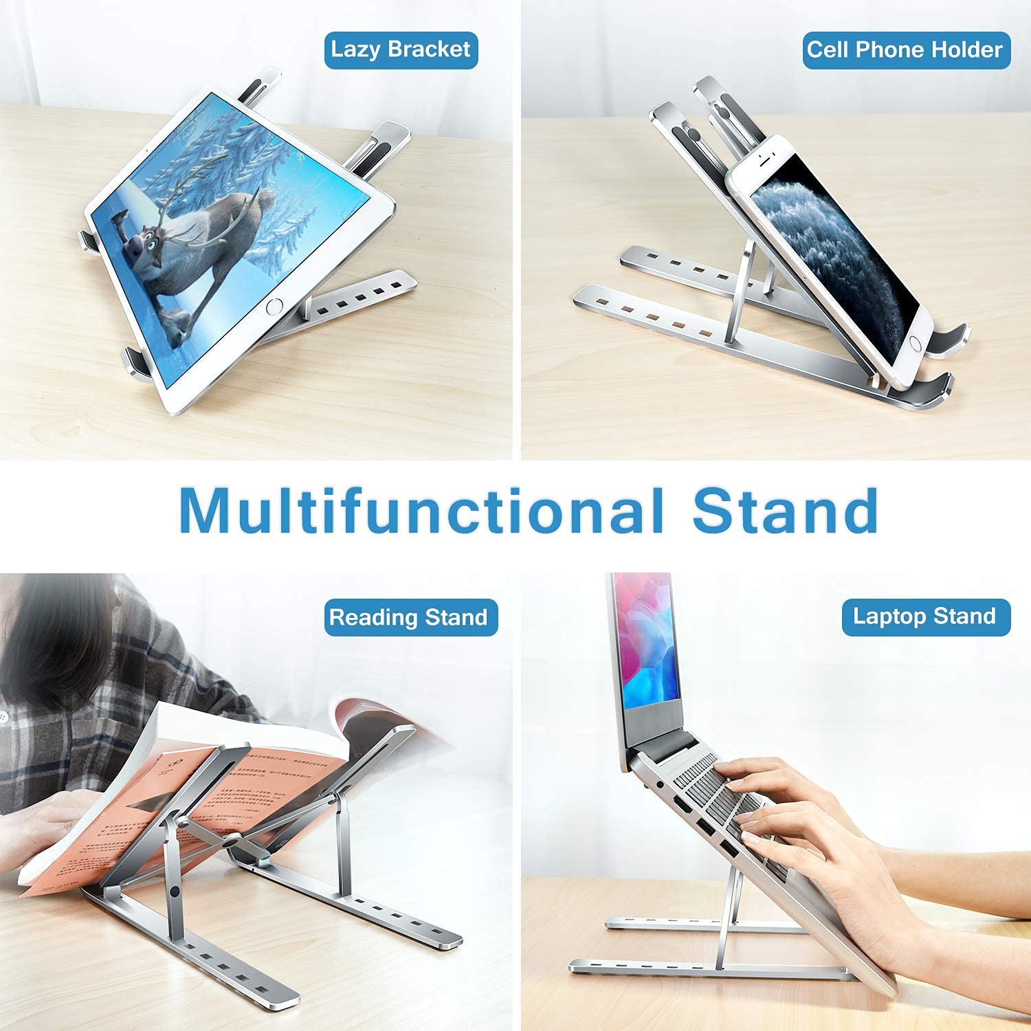 Laptop Stand Aluminum Alloy Adjustable Multi-angle Laptop Stand 10-17 inch Tab  Notebook laptop stand. 