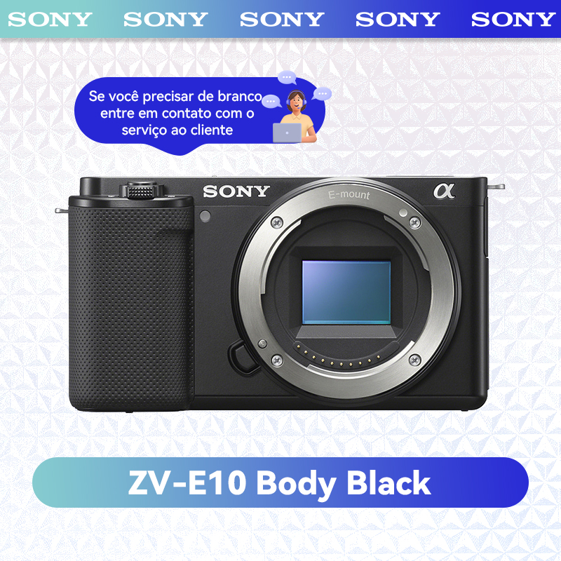 Sony Alpha ZV-E10 ZVE10 APS-C Aynasız Dijital Kompakt Kamera Profesyonel Fotoğrafçı Fotoğrafçılığı 24.20MP 4K Video Kameralar. 
