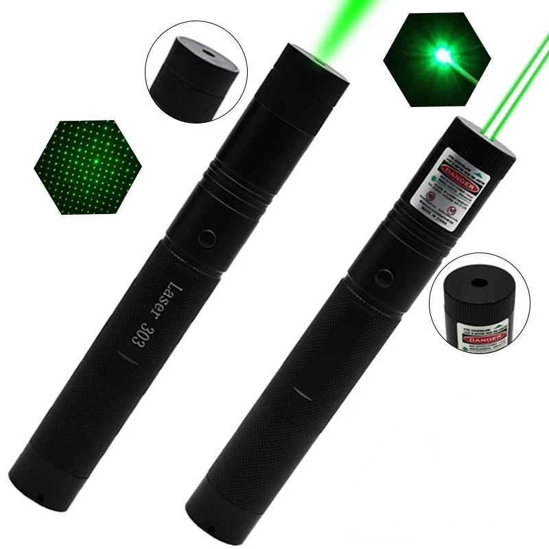Powerful Red Green Laser Pointer 10000m 5mw Laser 303 101 Sight Focus Adjustable Burning green Lazer pointer Without Battery