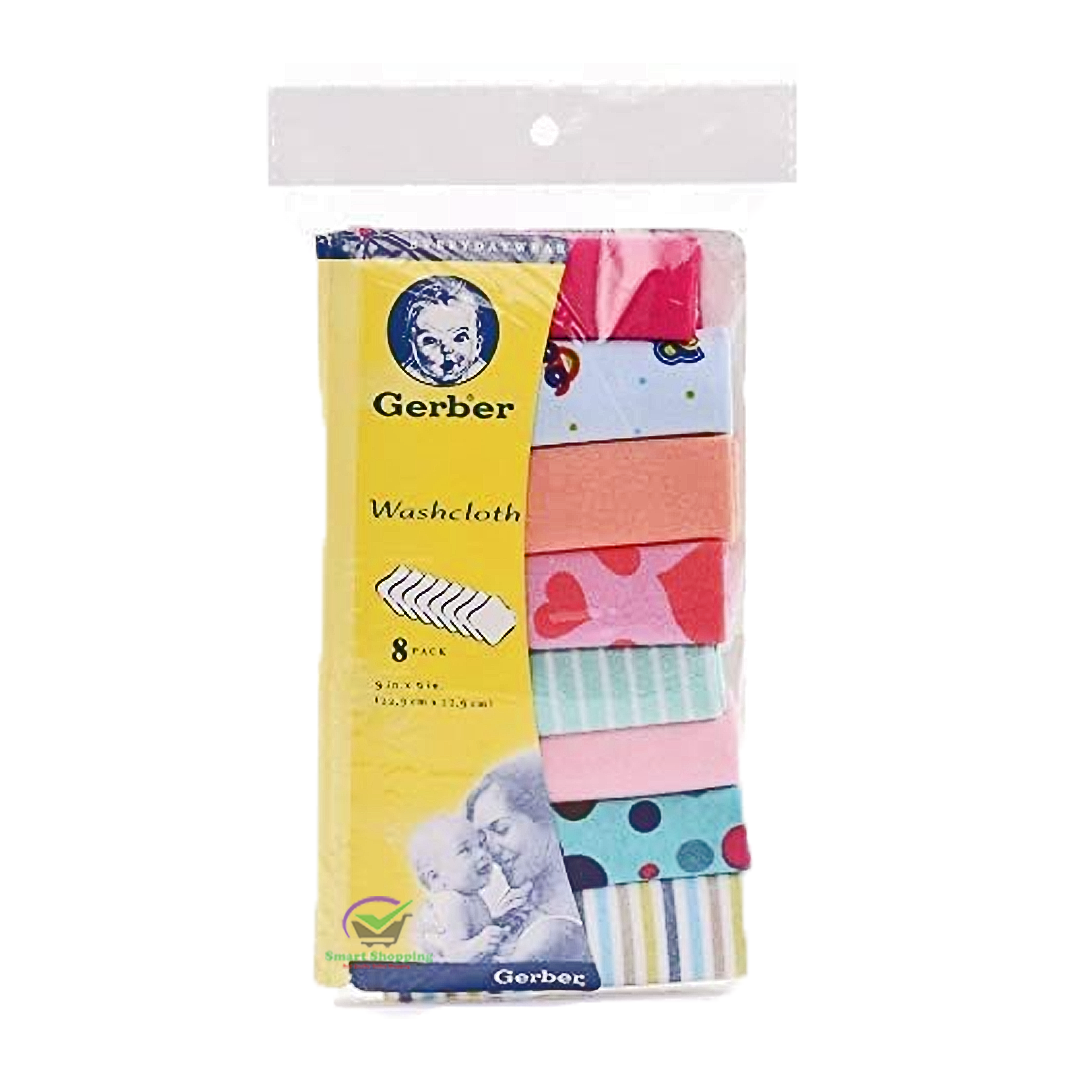 Gerber Washcloth 8 Pack Premium (China)