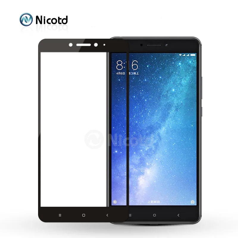 Nicotd Tempered Glass For Xiaomi Mi Max 3 4D full cover Screen Protector Protective Film for Xiomi Mi Max 2 Max3 Max1 Max2 3Pro. 