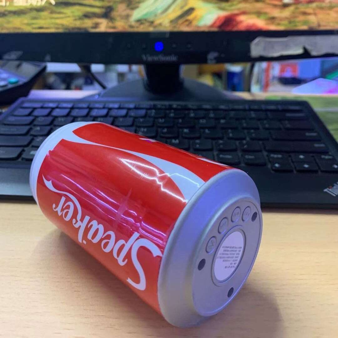 New wireless Bluetooth speaker Pepsi can Sprite mini portable subwoofer card insertion sound phone. 
