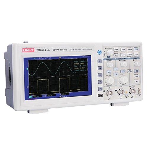 UNI-T 50MHz Dual Channel Digital Storage Oscilloscope 50MHz Bandwidth 500Ms/s Sample Rate UTD2052CL - Kings Trading. 