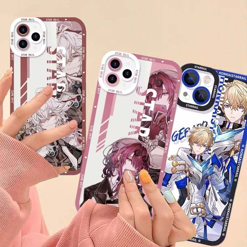 Phone Case For Huawei Nova 5T 7i 6 SE P40 Lite Case Cover Angel Eyes Honkai Star Rail Herta March 7th Kafka Jing Yuan Luocha Yanqing Soft Transparent Casing TPU Camera Protective Shockproof Full Protection Silicone Clear Square. 