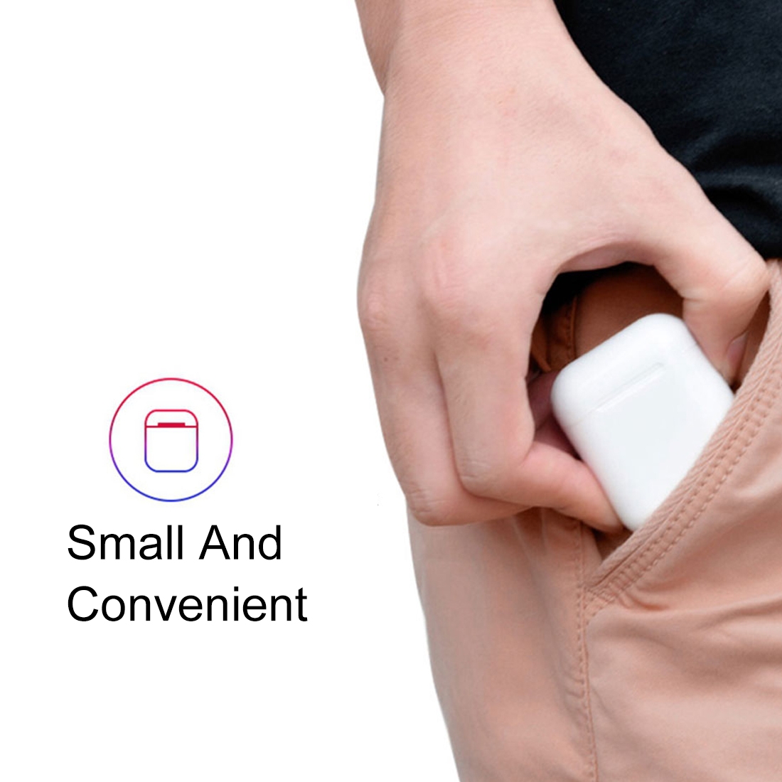 Mi12 TWS Binaural Calls Wireless Bluetooth 5.0 Earphones with Charging Case, Support Auto Pairing. 