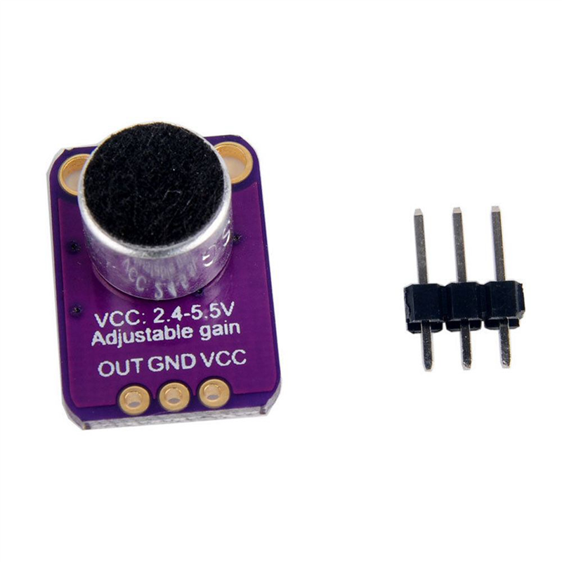 5X -MAX4466 Electret Microphone Amplifier Sensor with Adjustable Gain