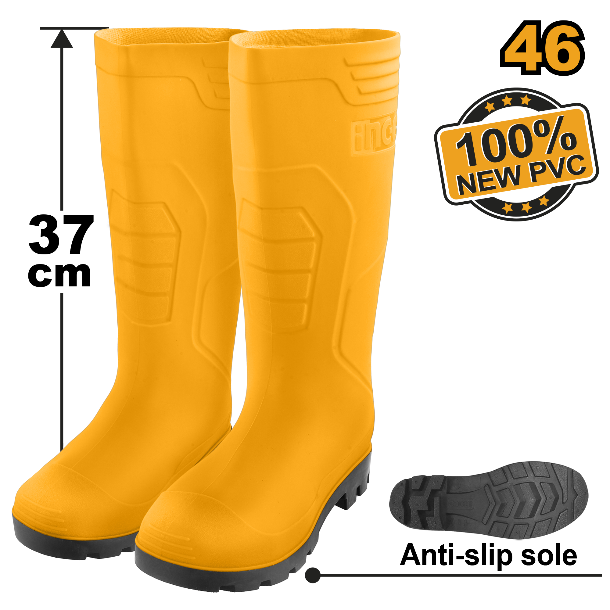 RAIN BOOT GUMBOOT INGCO SSH092. 