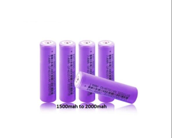 Lithium ion battery 2pcs 2000mah laptop battery cell