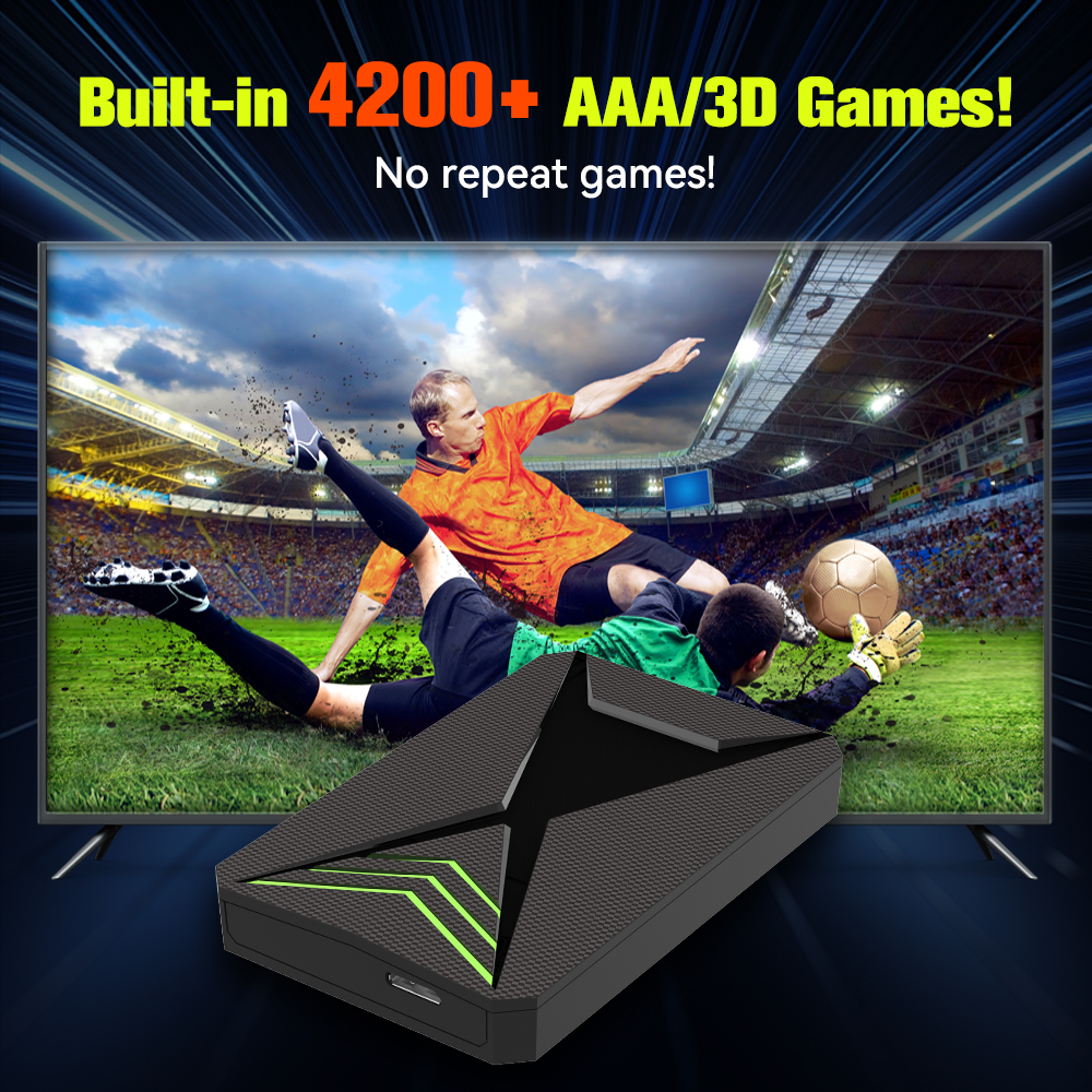 JMachen Hyper Base Lbox Retro Game Console for PS4/PS3/Switch/PS2/Wii/WiiU/PS1 Launchbox 2TB Gaming HDD with 4200+ PC/3D Games. 