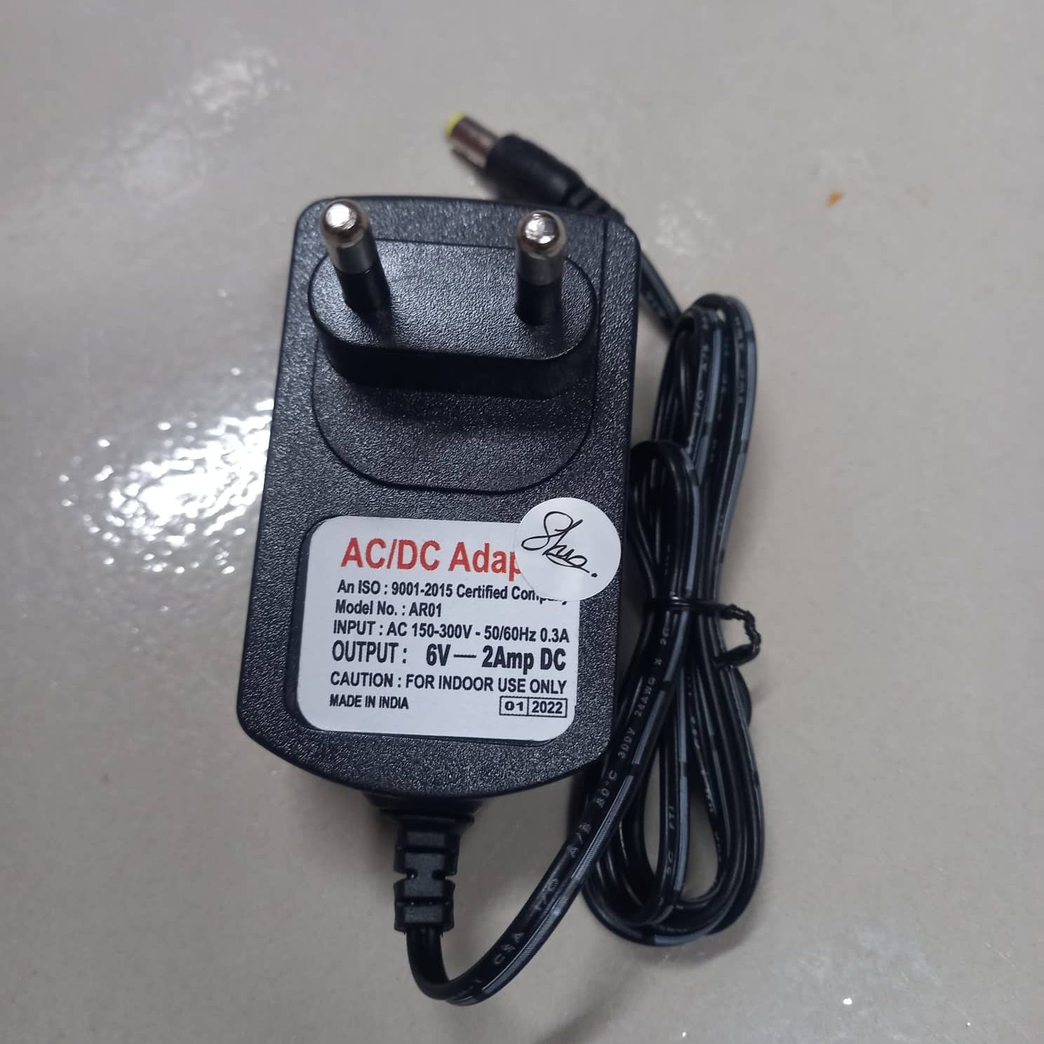 6V 2A WHITE/BLACK AC 220V To DC 6V 2A Power Supply Adapters Chargers 6V 2Aamp Chargers Adaptors For Camera LED Strip Lights. 