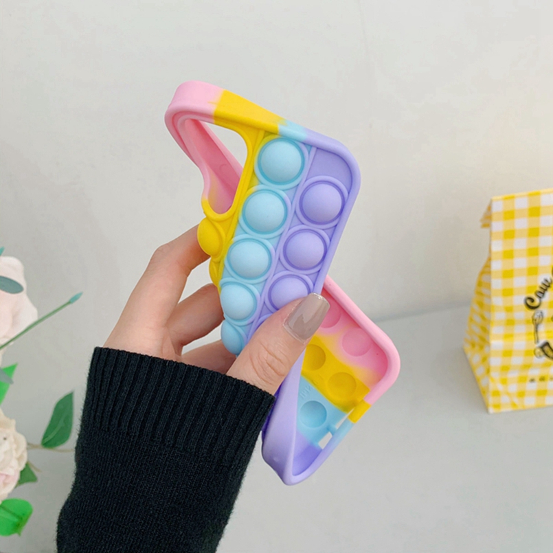 Alien Pop Push It Bubble Phone Case for iPhone 13 14 15 Pro Max 12 11 6 7 8 Plus iPhone XR XS X iphone15 15pro iphone14pro Popit Cover. 