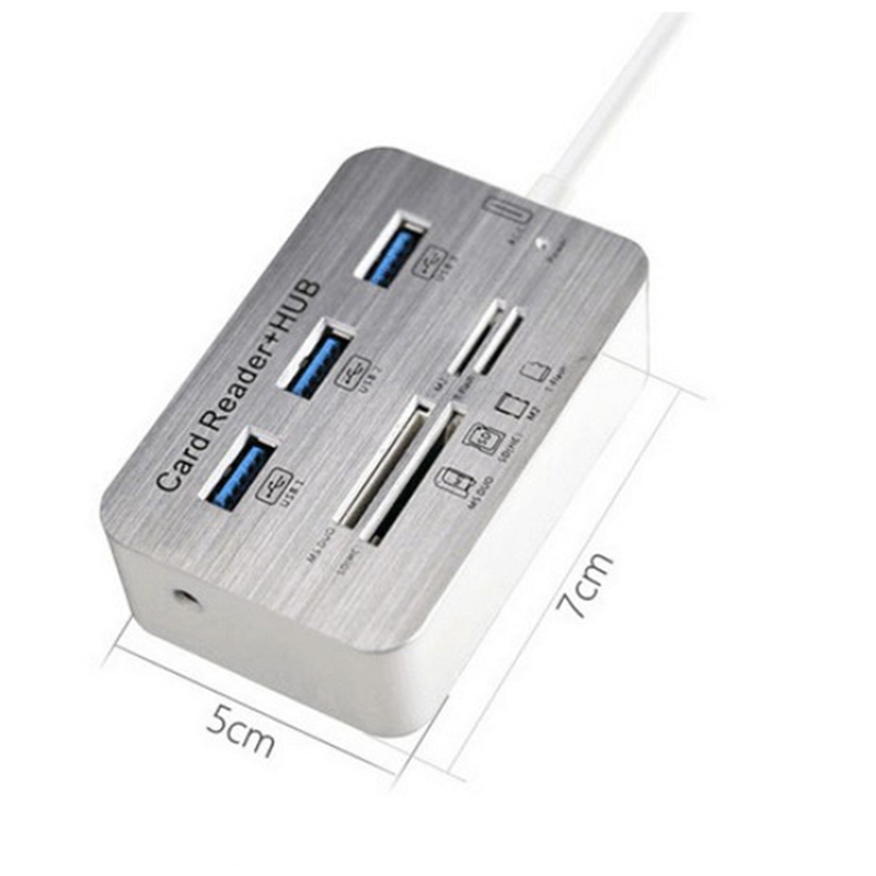 USB HUB 3.0 USB Splitter 3 Ports Extensor Multi USB Extension Multiple 3 0 Hub SD Card Reader USB3.0 Expander for PC. 