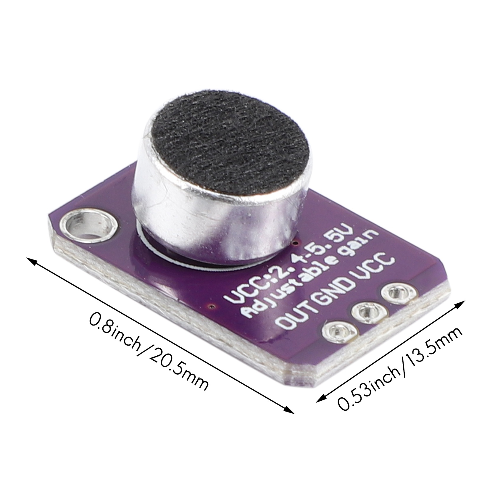 5Pcs -MAX4466 Electret Microphone Amplifier MAX4466 Module. 