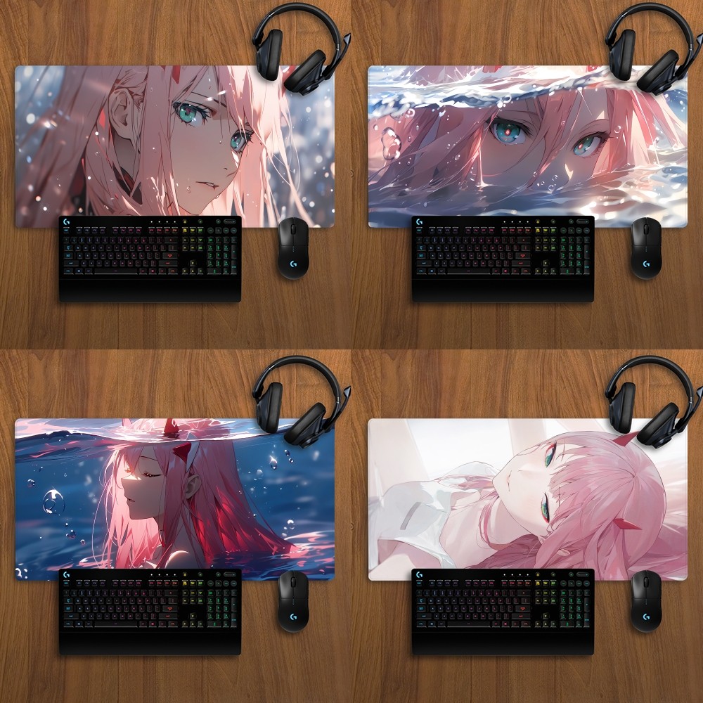 Zero Two Darling in the FranXX Mousepad Non-slip Lockedge Office Student Gaming Thickened Large Writing Pad Cushion