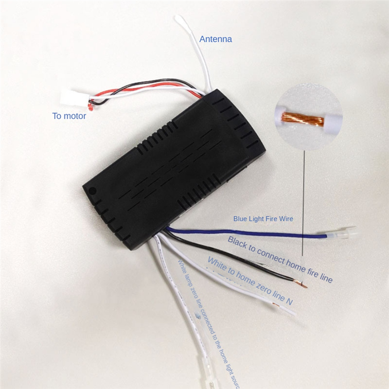 JDXHLAU Universal Ceiling Fan Remote Control Kit Replacement, 6-Speed & Timing, Remote Replacement for DC Ceiling Fan Light. 
