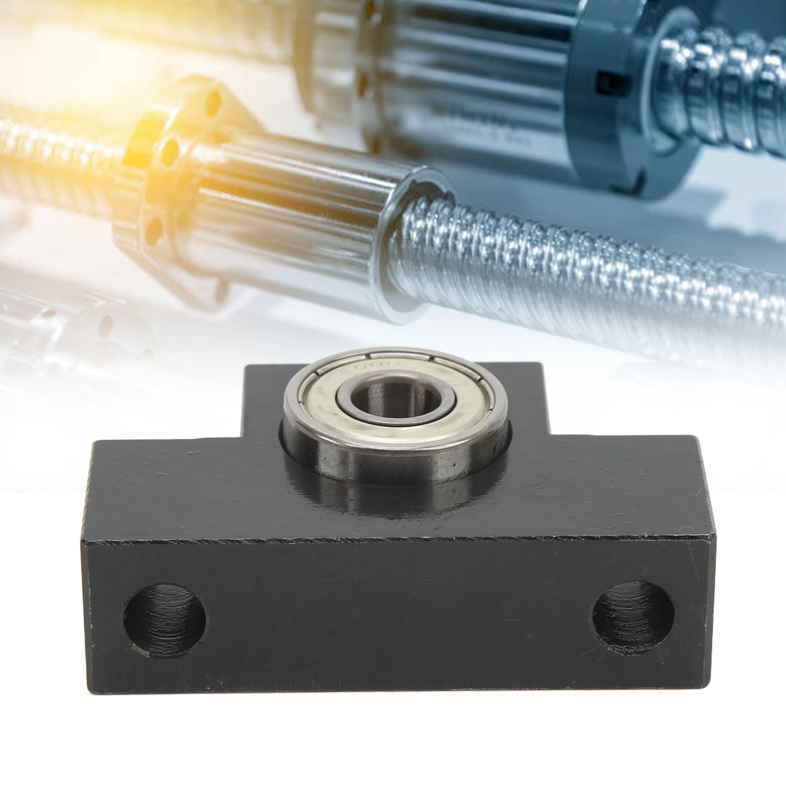 Ballscrew Support Block, Ball Screw Support Easy To Install with Bearing for Automation Devices. 