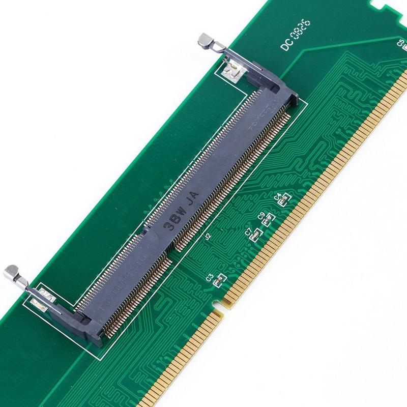 1.5V DDR3 204 Pin Laptop SO-DIMM to Desktop DIMM Slot Memory Adapter. 