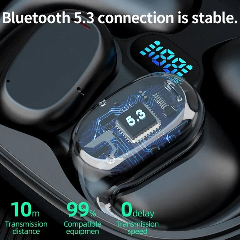 GT280 Wireless Headphones Touch Control Earbuds LED Display Headset For Sports Laptop TV Smart Phones Tablets. 