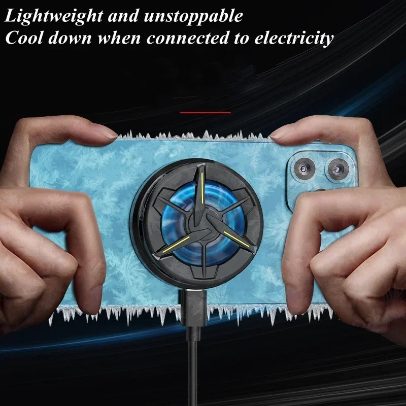 MEMO Mobile Phone Universal Magnetic Semiconductor Cooling Radiator CX01 for PUBG Game Cooler for IPhone Android Cool Heat Sink. 