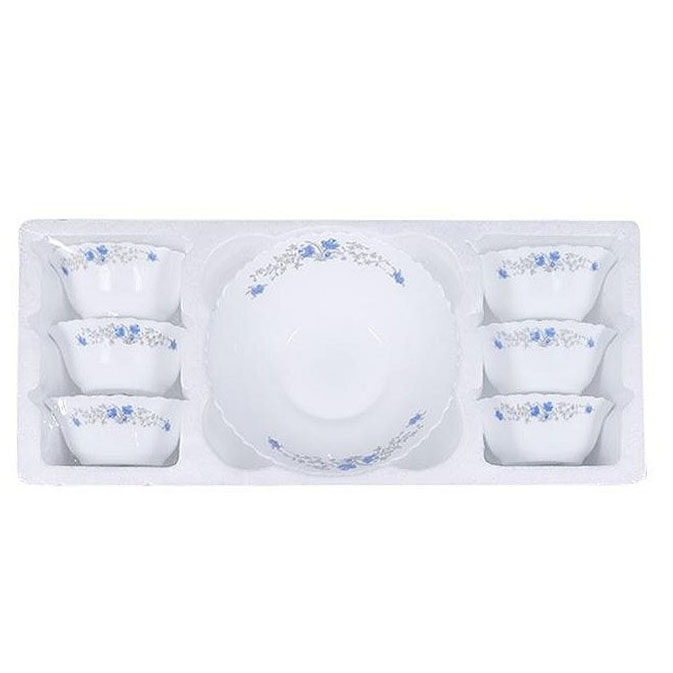 7Pcs Ceramics Soup Set / Firni Set - Serve Delicious Soups And Firni With Ceramic Bowl Set. 