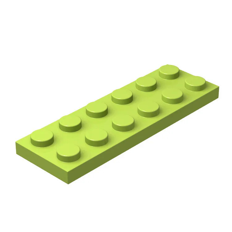 20pcs DIY Building Blocks Thin Figures Bricks 2x6 Dots 12Color Educational Creative Size Compatible With 3795 Toys for Children. 