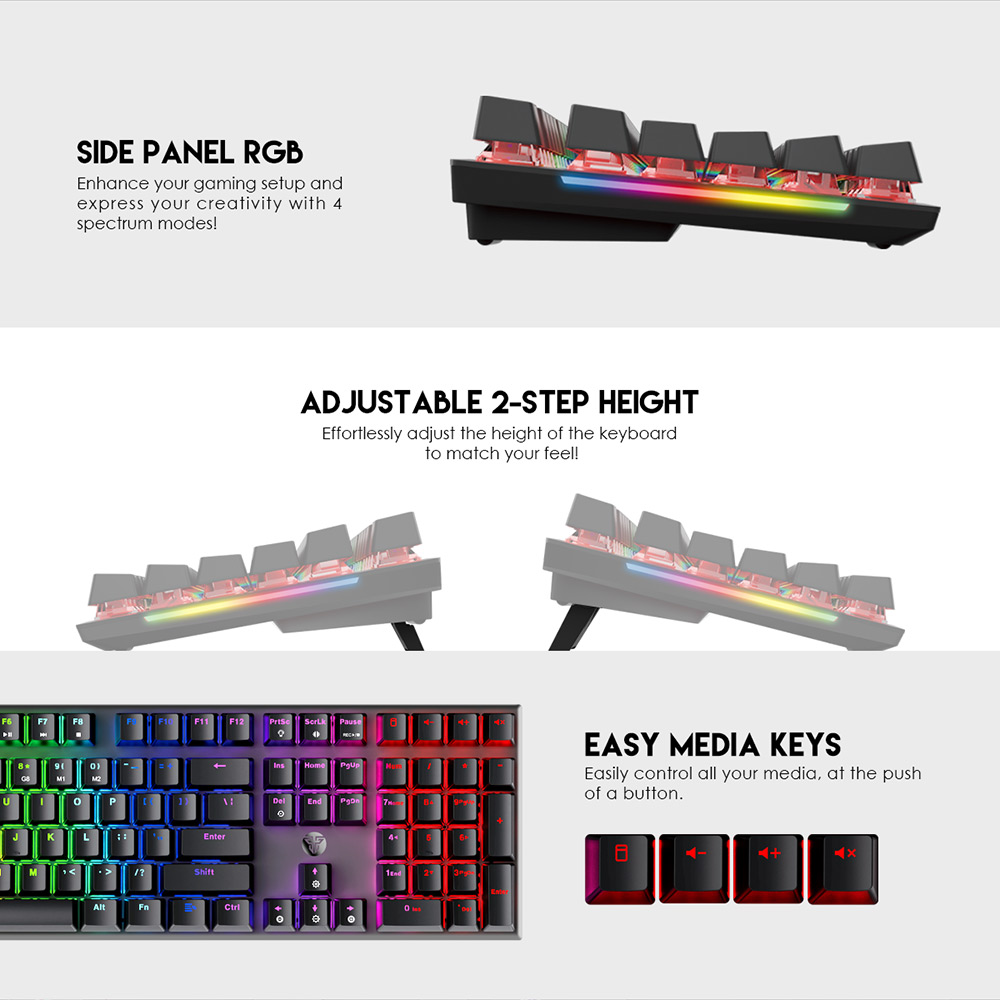 FANTECH MK855 MAXFIT108 RGB MECHANICAL KEYBOARD. 