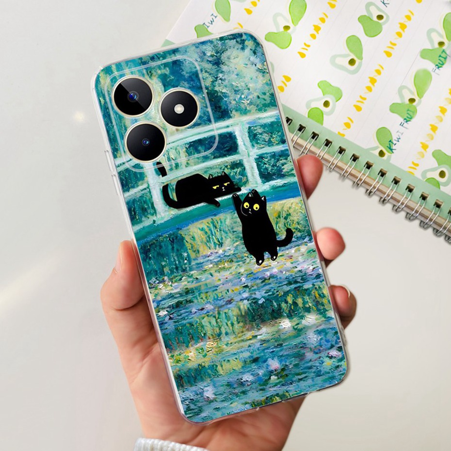 Lovely Printing Case For Realme Note 50 RMX3834 Soft Silicone TPU Back Cover For Realme Note50 Phone Cases. 