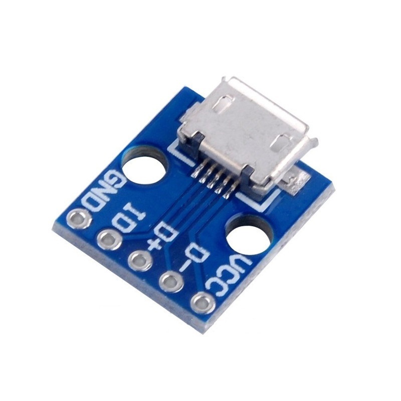 Micro USB 5 Pin Micro USB Breakout Board Micro USB B Type Socket For Charging Discharging Electronics Project DIY. 