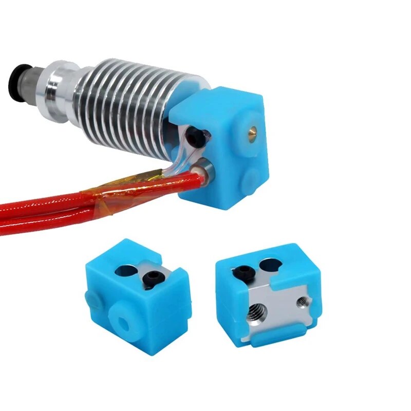 【3C VictoryEagle】E3D 3D Printer Heater Block Silicone Cover Thermal Silicon For E3D V6 Hotend E3D Extruder Nozzl. 