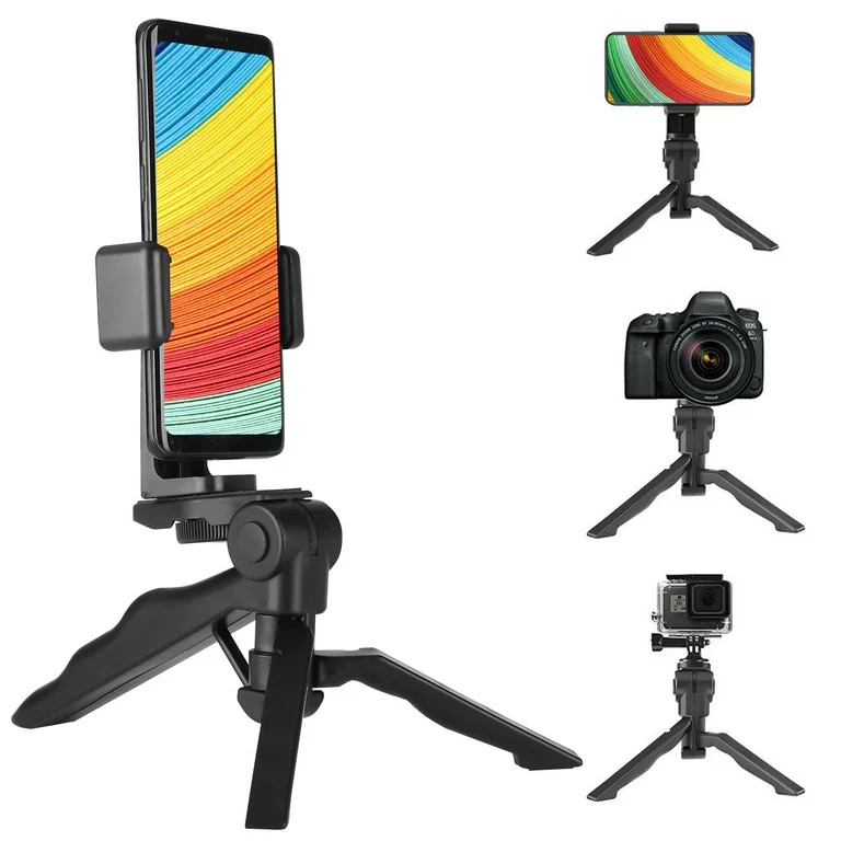 Flexible Portable & 360° Rotatable Hnad Tripod Vlogging tripod for universal all Smartphone, GoPro, Dslr Camera - Tripod Stand. 