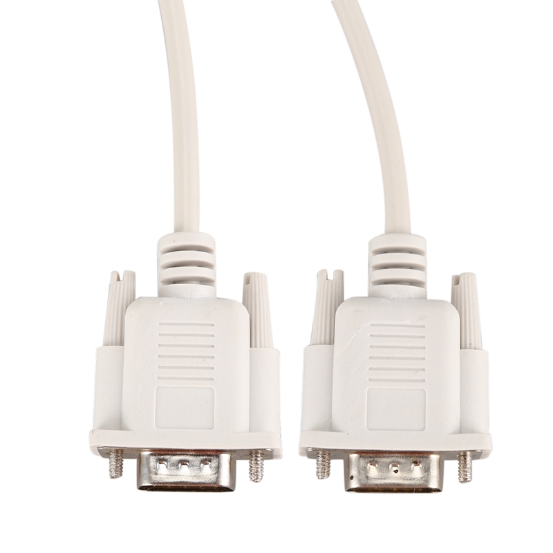 1.4M RS232 DB9 9 Pin Male to VGA Video 15 Pin Male Adapter Cable Light Gray. 