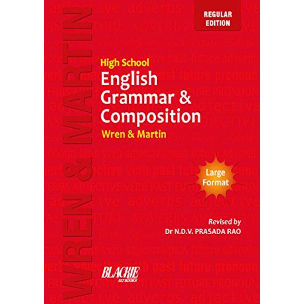 High School English Grammar and Composition colour print