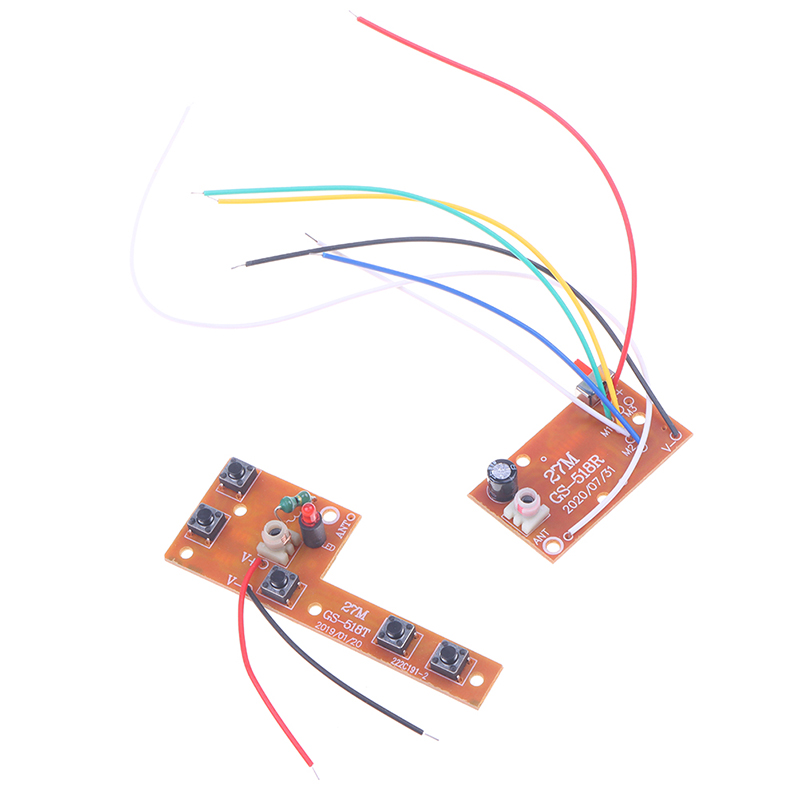 5CH RC Remote Control 27MHz Circuit PCB Transmitter And Receiver Board With Antenna Radio System Car Accessories Jessica. 