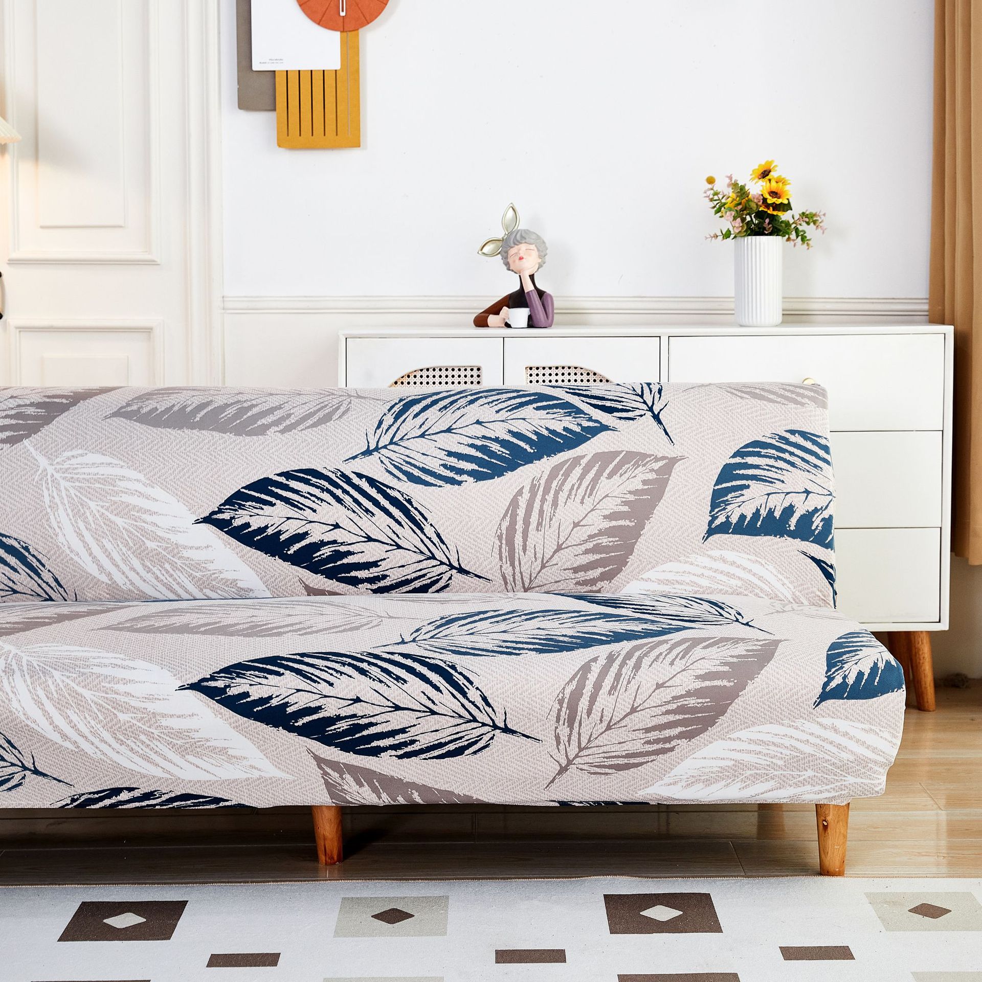 New Sofa Bedspread All-Inclusive Printed Stretch Sofa Slipcover Sofa Mattress Cover Fitted Sheet Four Seasons Available Sofa Towel. 