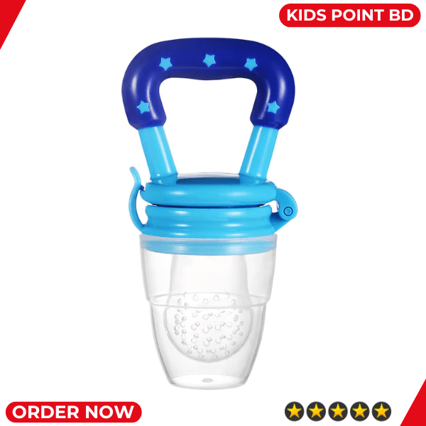 Baby Fruit Juicer Pacifier Fresh Food Feeder Teething Toy with Mesh Teether - 1 Pcs Multicolor