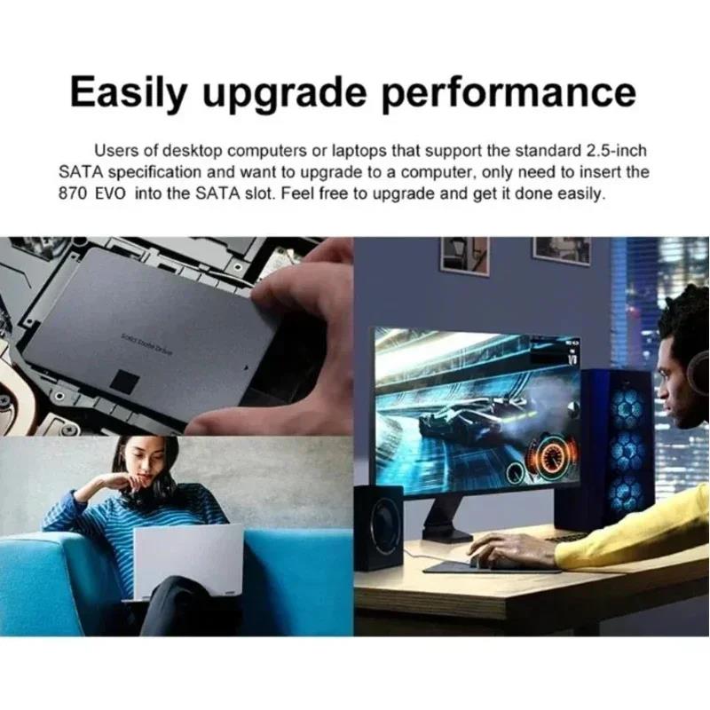 Xiaomi 4 TB Katı Hal Disk SSD 870 EVO 1 TB 2 TB Dahili HDD Sabit Disk Sata3 2.5 Inç Dizüstü Bilgisayar Mikrobilgisayar Masaüstü. 