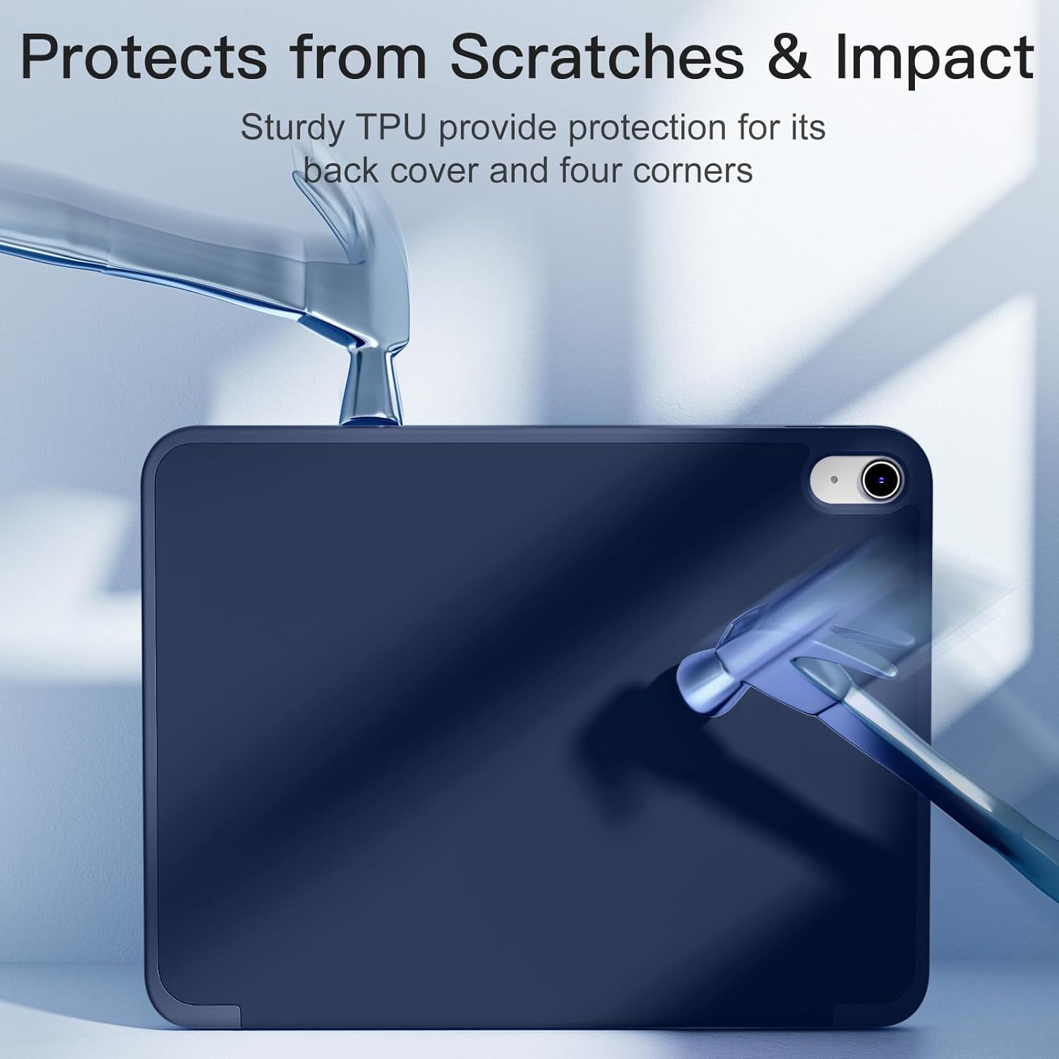 Compatible with iPad (A16) 11th Generation Case 11 Inch 2025 New, for iPad 10th Generation Case 10.9 Inch 2022, Trifold Stand Protective Cover with Pencil Holder, Auto Sleep/Wake, Model: A2757 A2777 A3162 A2696 A3355 A3356 A3354. 