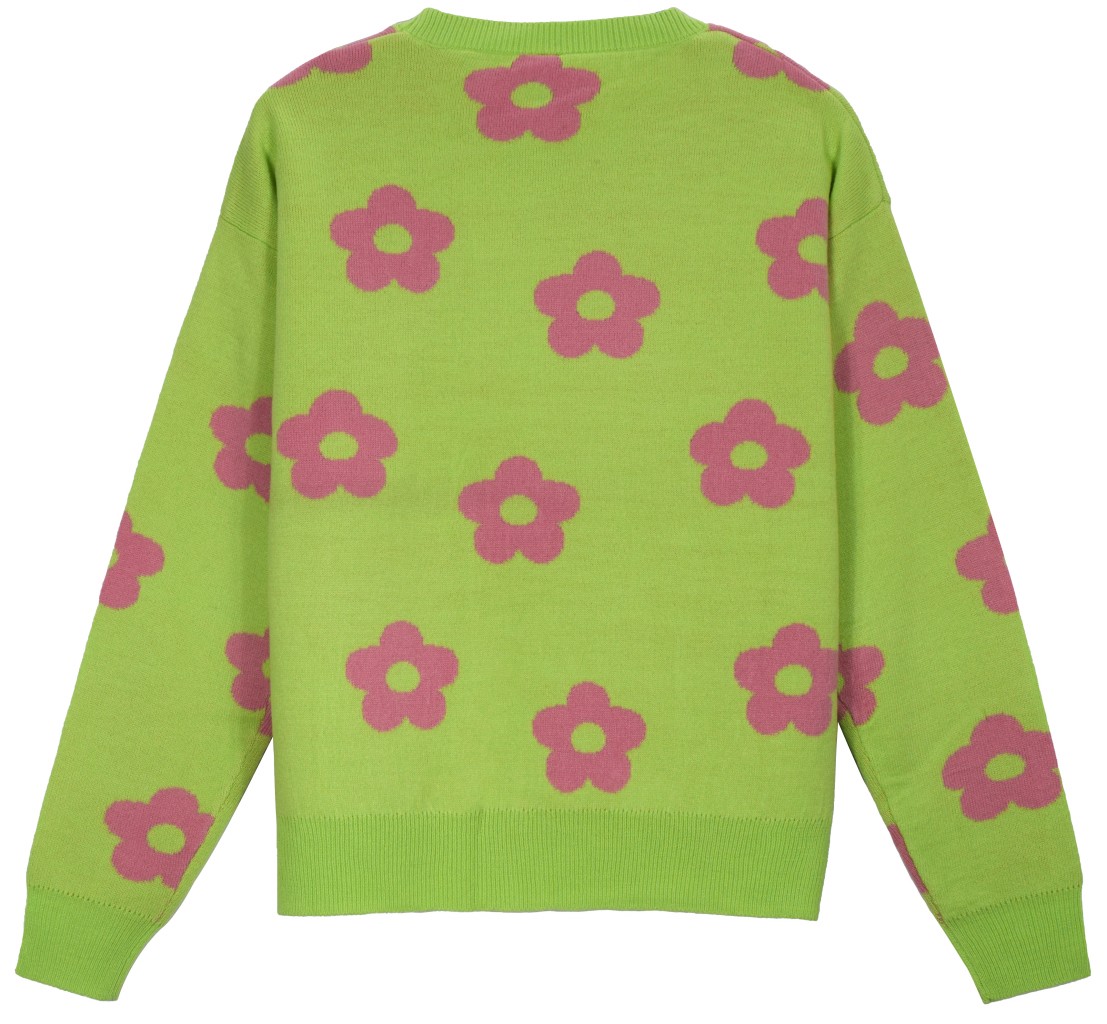 Pantoneclo Premium Women's / Girl's Flower Design Sweater / Cardigan / Pullover. 