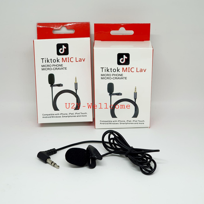 Tiktok Microphone Micro-Cravate Mic Lav Single Mic For Smartphone Live Class Youtube tiktok. 