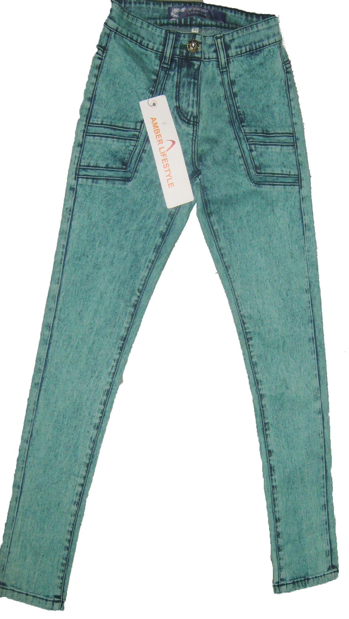 ladies green jeans