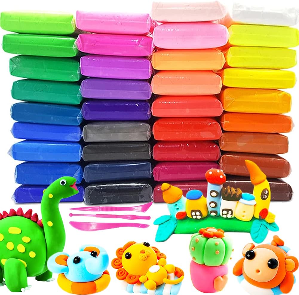 12 Colors Soft Super Light Clay Modeling Air Dry Clay For Diy Handmade Toys for Kids