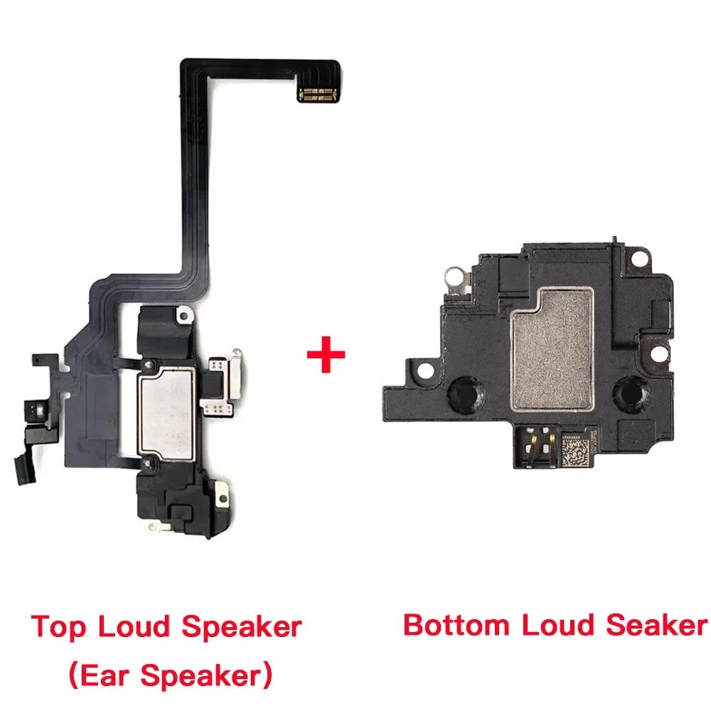Front Ear Speaker with Flex Cable for IPhone X XR XS 11 Pro Max Top with Bottom Loud Speaker Replacement. 